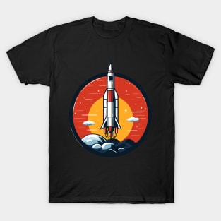 Vintage Space Exploration Gift for Enthusiasts T-Shirt